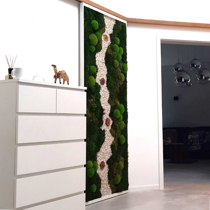 Moosbild-Schiebetür Kundenwunsch 2